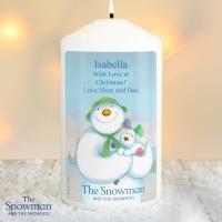 Personalised The Snowman & The Snowdog Candle Extra Image 2 Preview